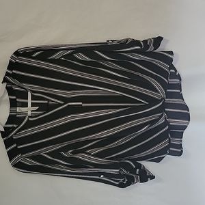 Black and White Blouse